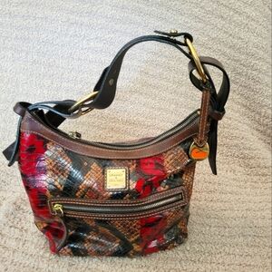 Dooney and Bourke snake skin shoulder bag